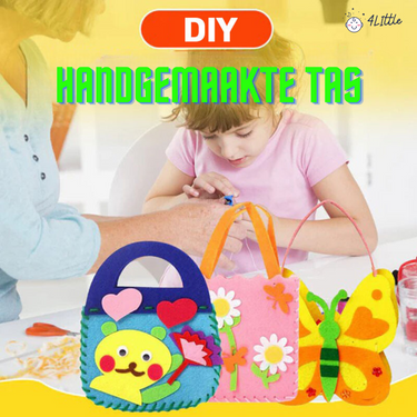 4Little DIY Tas Creatie Kit | 3-in-1 Kindertas voor Kinderen 5+ – Laat Creativiteit en Plezier Bloeien 1